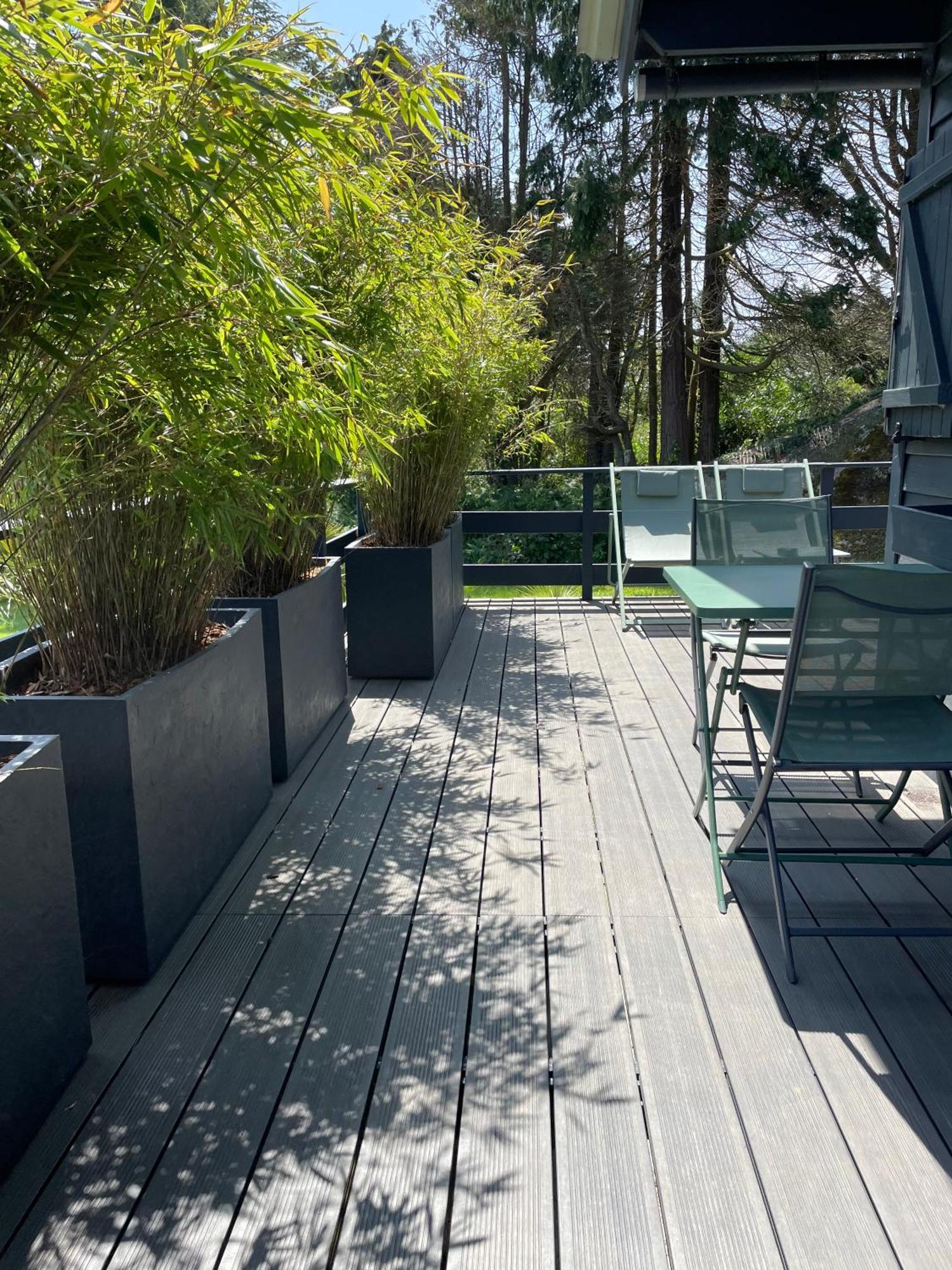 Scorfel Lodge, Northwood, Bain Nordique, Terrasse トレガステル エクステリア 写真